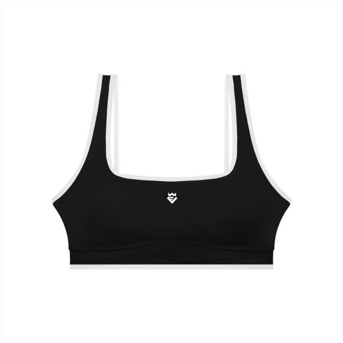 Contrast Trim Sports Bra - Image 4