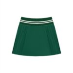 Pleated Mini Skirt Striped Waistband - Image 9