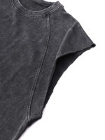 Acid Wash Oversized Tank Top No Pain No Gain - Image 9
