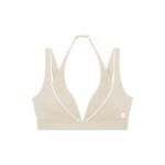 Contrast Piping Halter Sports Bra
