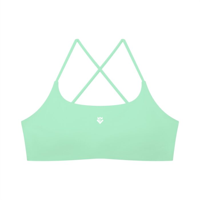 Strappy Back U-Neck Sports Bra - Image 7