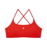 Strappy Back U-Neck Sports Bra - Image 9