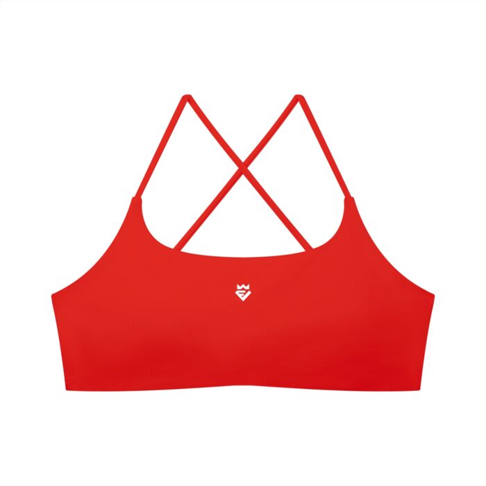 Strappy Back U-Neck Sports Bra - Image 9