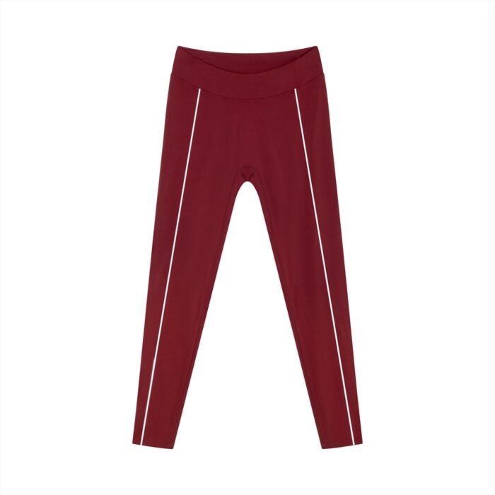 Contrast Piping High-Waist Leggings - Image 5