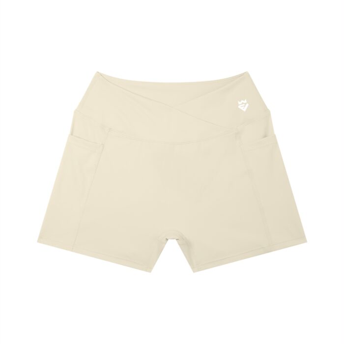 V-Waist Scrunch Shorts with Pockets - Image 5