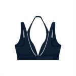 Contrast Piping Halter Sports Bra - Image 6