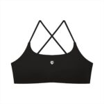 Strappy Back U-Neck Sports Bra - Image 3