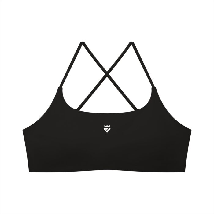 Strappy Back U-Neck Sports Bra - Image 3