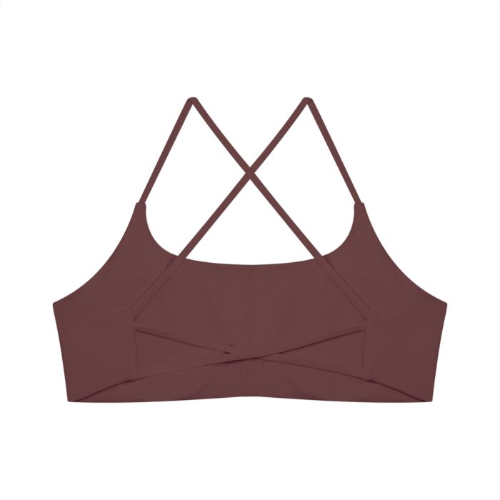 Strappy Back U-Neck Sports Bra - Image 2