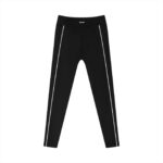 Contrast Piping High-Waist Leggings - Image 2