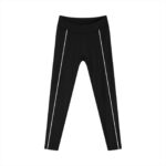 Contrast Piping High-Waist Leggings
